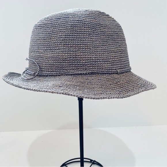 Helen Kaminski 100% raffia grey hat main image 12